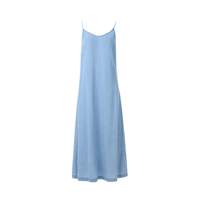 AP SS25 Women Lightweight Denim Wrap Blouse & Slip Dress