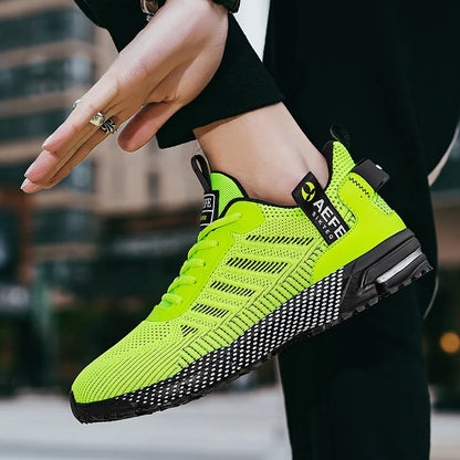 High Quality Men's Running Shoes Summer Sports Marathon Shoes Men Gym Sneakers Orange Trendy Sneakers Men zapatillas de hombre
