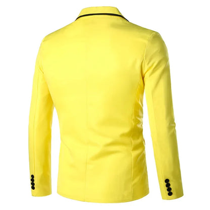 2023 Slims Men's Western-style Blazer Speed Selling Fashionable Solid Color Business Suit Casual Scene