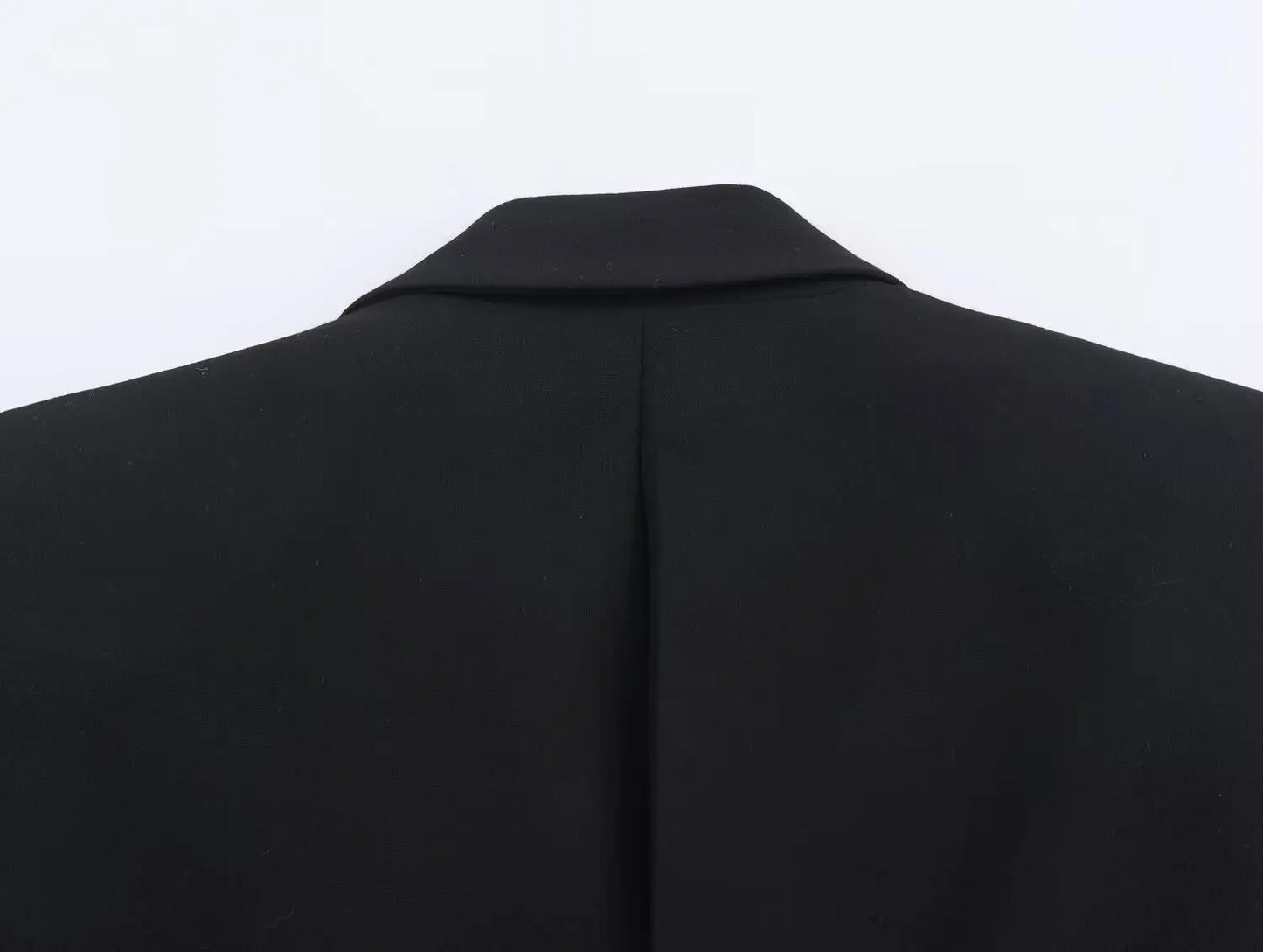 Women's Suit Pants Two-Piece Set Buckle Decoration Long Sleeve Blazer Coat + Straight-Leg Pants 2 Pieces Sets Chic Woman Outfits