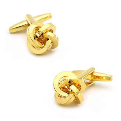 iGame Fashion Knot Cuff Links Quality Brass Material Woven Ball Design Cufflinks For Wedding  Men