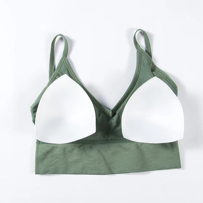 Women Seamless Bras Tank Top Push Up Bra Wireless Sexy Underwear Breathable Yoga Bra For Women Tank Crop Top Brassiere