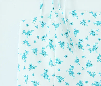 Women's Dresses Spring 2025 New Floral Print Mini Dress Sexy Suspenders Fresh and Sweet Girl Summer Mint Cool 4661382