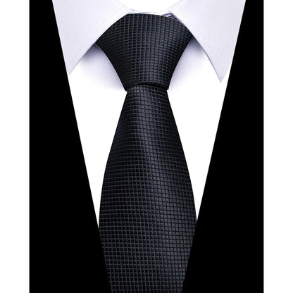 Tie For Men Newest design Luxurious 7.5 cm Necktie Shirt Accessories Striped Dark Red Man's New Year's Day