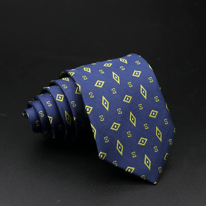 New Style Fashion Jacquard Floral Paisley Necktie Polyester Male Narrow Red Blue Tie Suit Shirt Gift For Men Accessory Gravatas