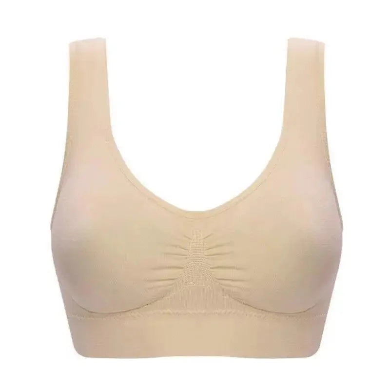 Women'S Seamless Bra For Women Crop Top Black Vertical Stripe Breathable Sports Bra Fitness Tube Tops Yoga Underwear Sports Bra