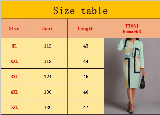 Plus-size long-sleeved casual elegant dress suit, long-sleeved dress suit, ladies plus-size clothing