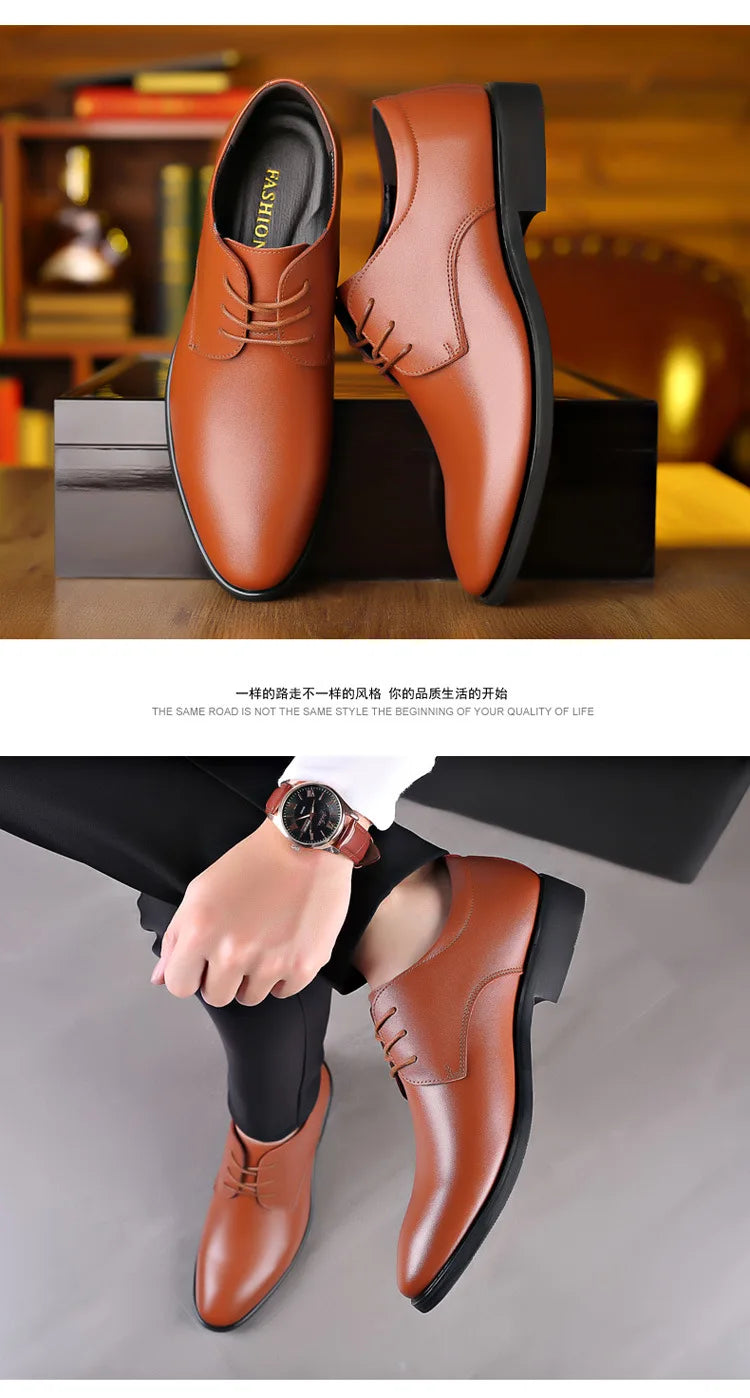 Men's new business leather Shoes Soft soled Work footwear Outdoor non slip formal shoes Fashion casual male shoes Zapatos Homme