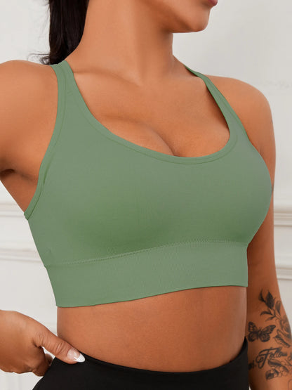 Sports Seamless Comfy & Breathable Push Up Yoga Tank Bra@W4