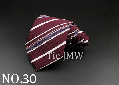 8 cm Tie Gravatas Newest Design Woven 8 cm Silk Necktie Wedding Business Suit Accessories Blue Man Dot Fit Group Party Office