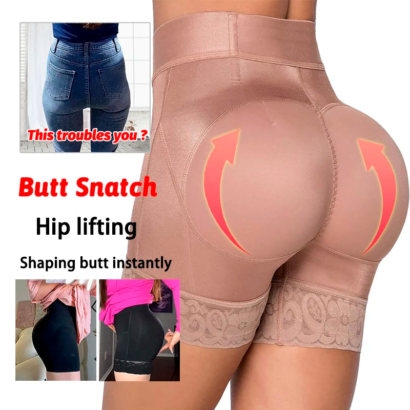 High Waist Shaper Panties Hip Buttock Lifter Belly Control Shorts Sexy Lace Shapewear Slimming Girdles Women Intimate Underwear