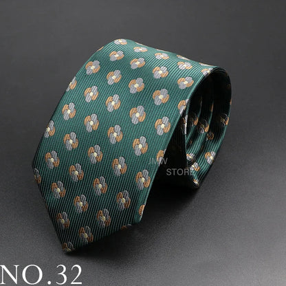 New Design Wedding Men Tie Green Wine Red Paisley Flower Animal Neckties Men Business Dropshipping Groom Collar Accessories Gift