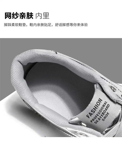 Gold-colored 36-42 Mens Chinese Style Shoes Casual Husband Sneakers Skate Trainers Sport Deporte Sapatenos Shouse