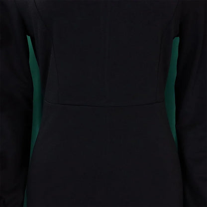 Elegant Office Dresses for Woman 2024 New O Neck Petal Sleeve Sheath Package Hips Mid Calf Formal Business Work Wear Dress Midi