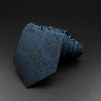 8 cm Tie Gravatas Newest Design Woven 8 cm Silk Necktie Wedding Business Suit Accessories Blue Man Dot Fit Group Party Office