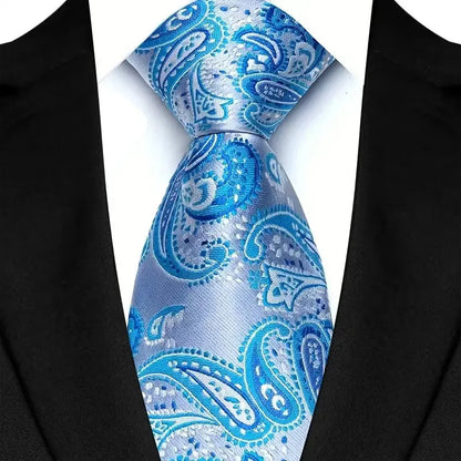 41 Colors 8CM Mens Ties Green Blue Plaid Stripes Floral Classic Business Necktie Jacquard Woven Neck ties For Men Wedding Party