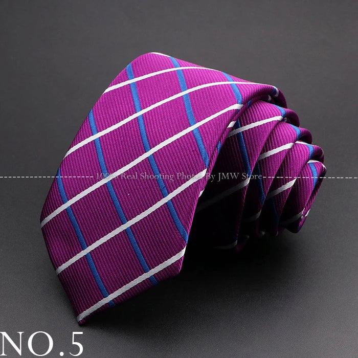 New Design Wedding Men Tie Purple Blue Solid Striped Plaid Dots Neckties Men Business Dropshipping Groom Collar Accessories Gift