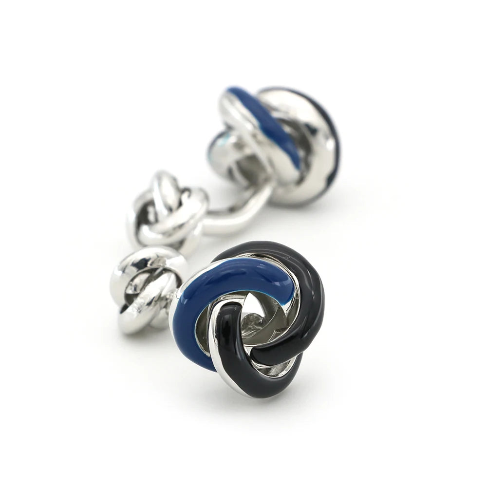 iGame Fashion Knot Cuff Links Quality Brass Material Woven Ball Design Cufflinks For Wedding  Men