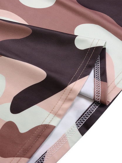 Women's 2024 Autumn New Style Fashionable Elegant Temperament Fashionable Printed Strap Waist Large Skirt Large Size Dress