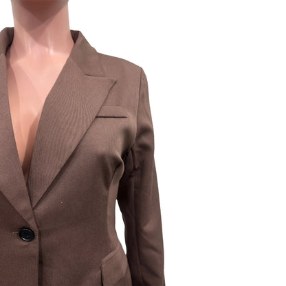 BWQ Women's Set Full Sleeve Button Blazer + Skirts Suit 2025 Winter Casual Streetwear Two 2 Piece Set Africa OL Work Outfits