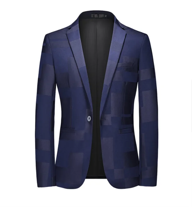 2024 New Men Business Social Suit Jacket Summer Male Single breasted Thin Dress Male Jacquard Blazers Coats