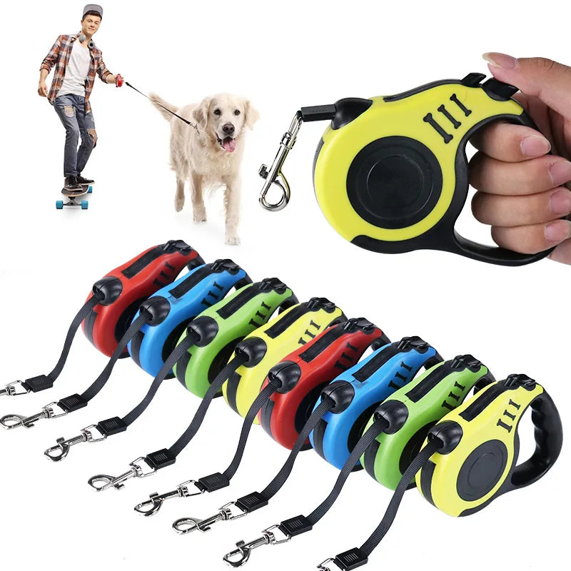 2024 new  Retractable Dog Leash Pet Leash Traction Rope Belt Automatic Flexible Leash For Small Medium Large Dog Product