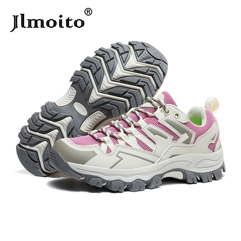 Women Hiking Shoes Non-slip Trekking Sneakers Men Breathable Mountain Climbing Shoes Backpacking Camping Travel Shoes Trail Shoe