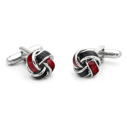 iGame Fashion Knot Cuff Links Quality Brass Material Woven Ball Design Cufflinks For Wedding  Men