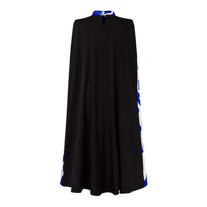 VONDA Women Elegant Printing Maxi Long Dress 2024 Casual Stand Collar Robes Bohemian Bat-wing Sleeve Party Vestidos Oversized