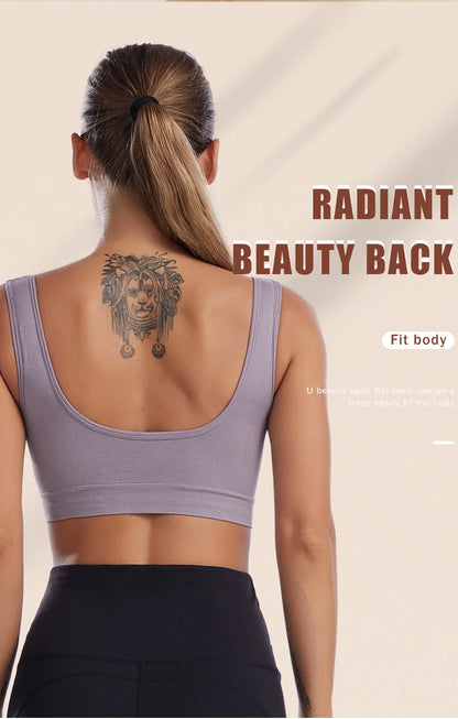 Women Sexy Bra Plus Size Seamless Breathable Brassiere Wire Free Bralette Underwear Comfortable Active Padded Brassiere Crop Top