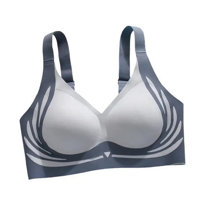 Super Gather Wireless Push-up Bra Women Gathered Up Soft Support Adjustable Underwear Anti-sagging Seamless Lift-up Bra