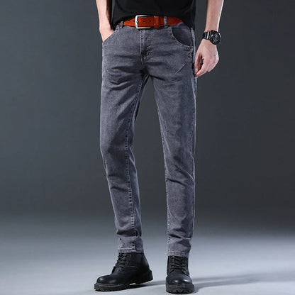 2024 New Men Spring and Autumn Korean Version Comfort Men Stretch Youth Slim Fashion  Skinny Jeans Pants Designer Clothes