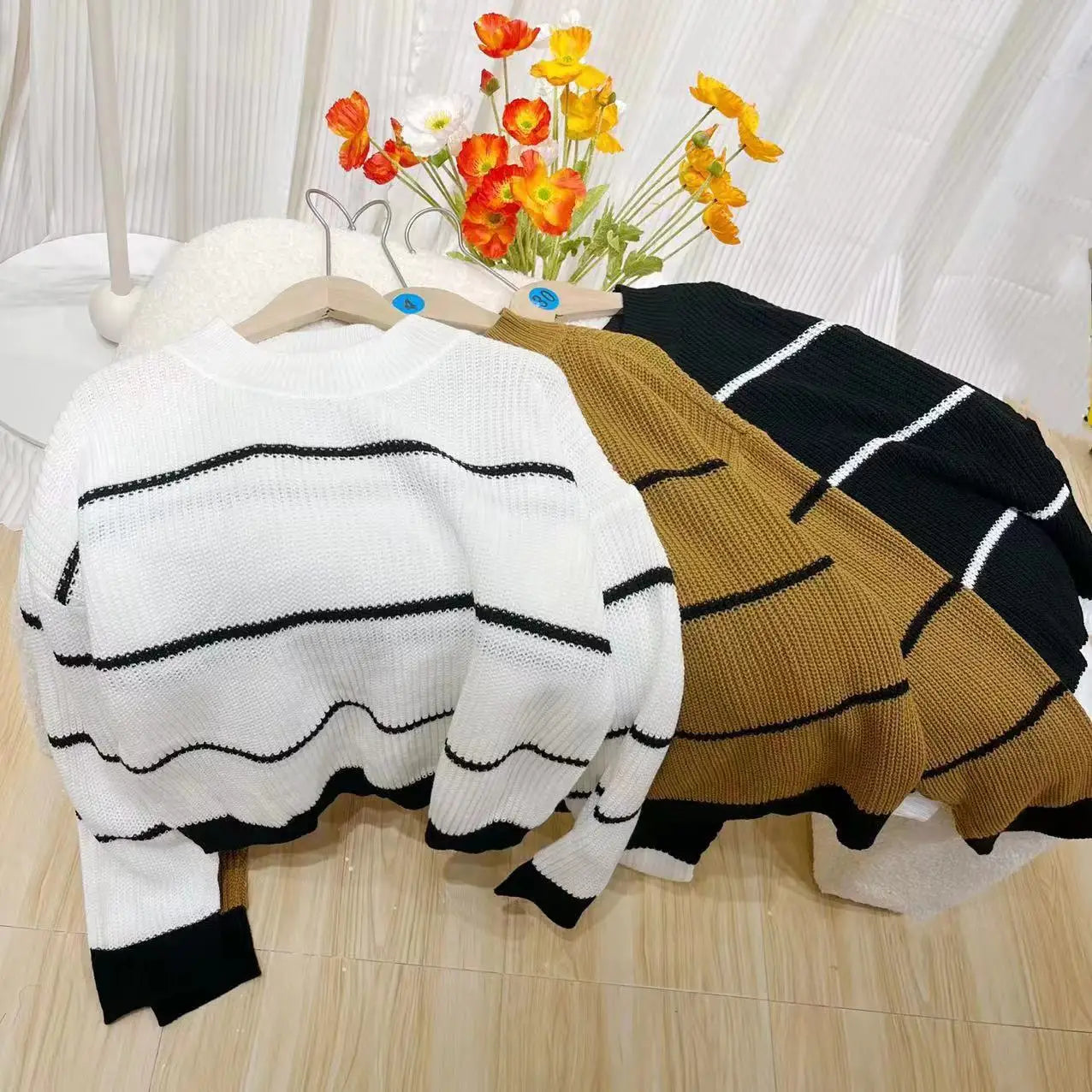 Sell Fast Knitted Sweater Casual Loose Fit Long Sleeve Pullover Turtle Neck Polo European American E-commerce