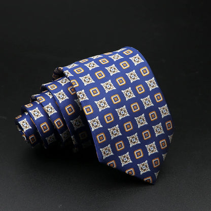 New Style Fashion Jacquard Floral Paisley Necktie Polyester Male Narrow Red Blue Tie Suit Shirt Gift For Men Accessory Gravatas