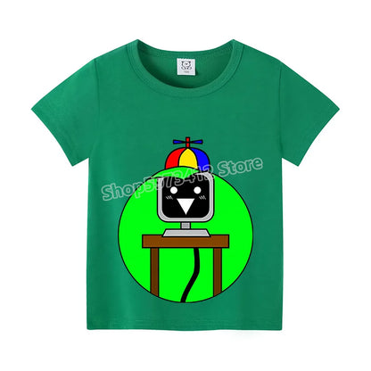 Sprunki Kids T-shirt Summer Children Incredibox Game Cotton Short Sleeve Top Boy Anime Fashion Cute Tee Girl Casual Clothes Gift