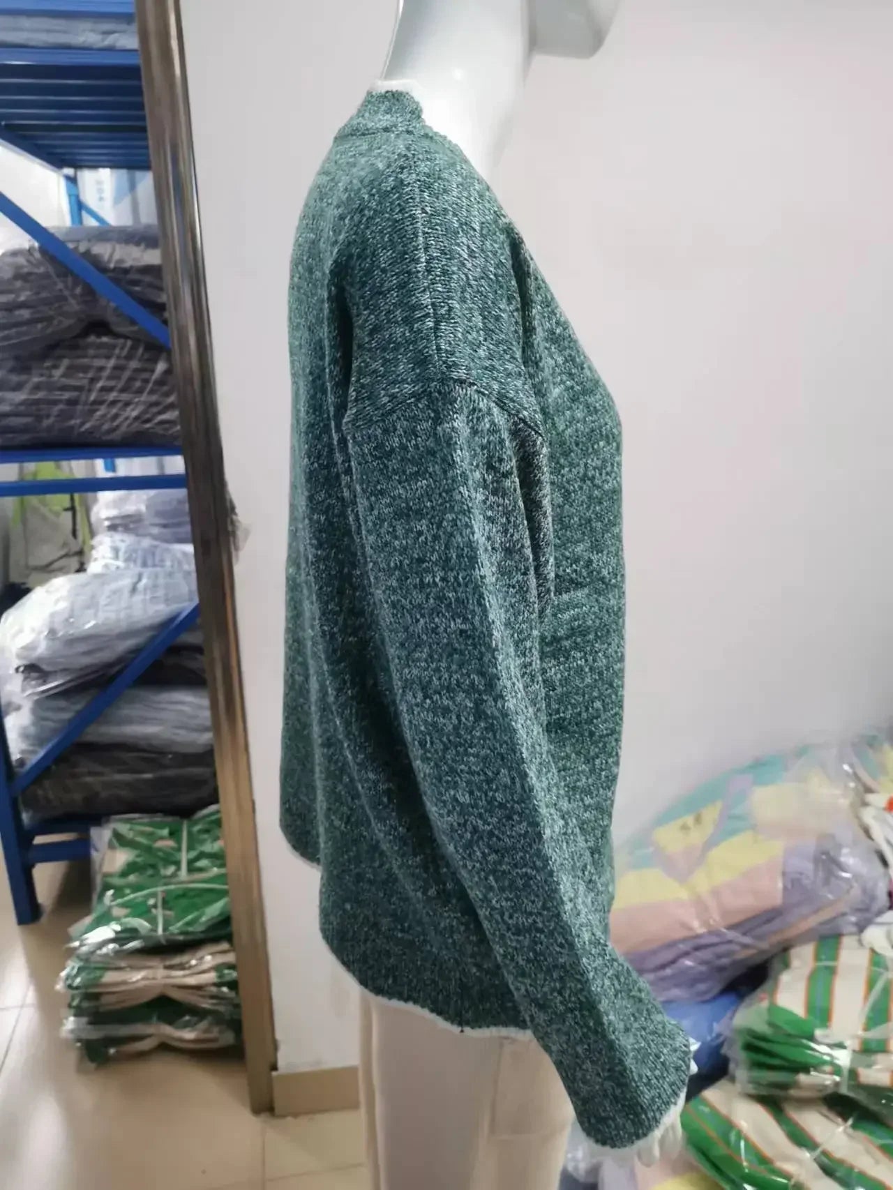 ALLUKASA 2025  Autumn Winter Women's Solid Color Long Sleeved V-neck Knitted Cute Pullover Sweater Loose