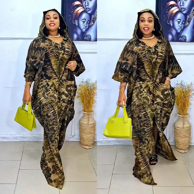 2025 African Dresses for Women Traditional Africa Clothing Dashiki Ankara Outfits Gown Abayas Robe Muslim Kaftan Maxi Long Dress