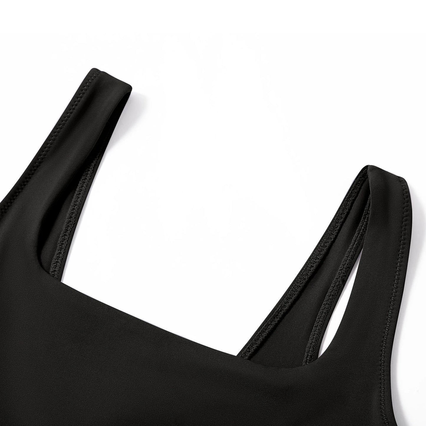 Bodysuits Women Sexy Body Suit One-Piece Romper Solid Sexy Sleeveless Square Neck Padded Tank Tops Jumpsuit Streewear Ladies