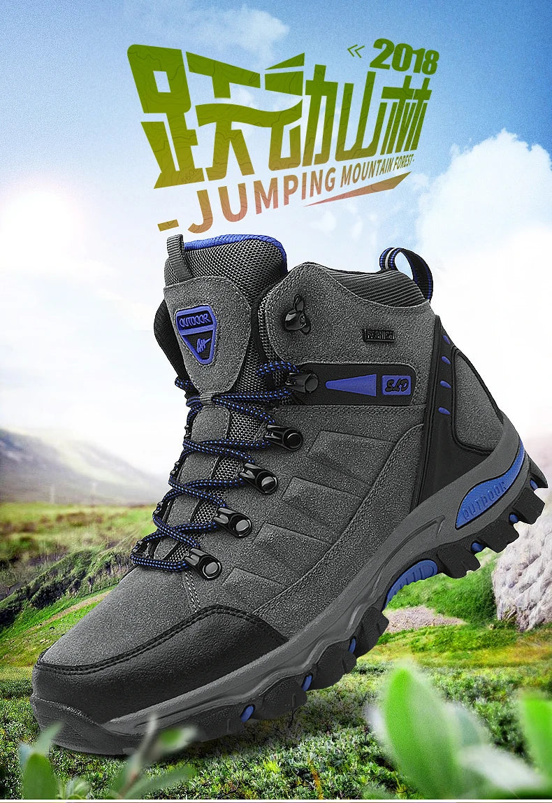 Men's Boots Men Hiking Boots Outdoor Work Shoes Anti Puncture Safety boots man Anti Slip Sneakers Couples Ankle boots for women