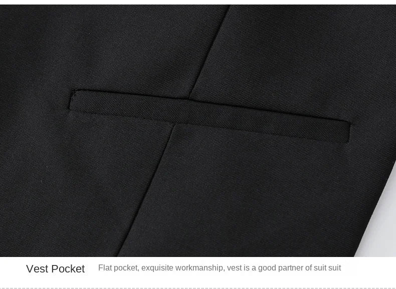 High Quality Men Suits 3 Pieces Elegant Blazer 2 Sets Luxury Wedding Business Vest Pants Coats 2023 Formal Jackets