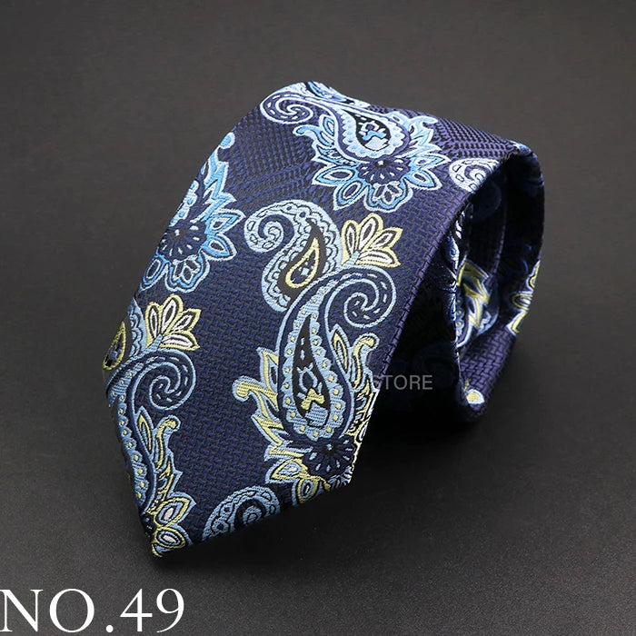 New Design Wedding Men Tie Grey Brown Green Paisley Flower Neckties Men Business Dropshipping Groom Collar Accessories Gift