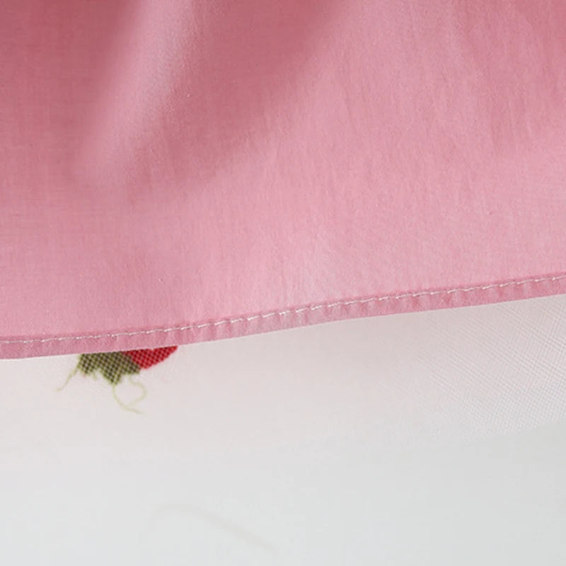 Summer girl dress baby girl small flying sleeves denim top with patchwork strawberry embroidery mesh suspender princess dress