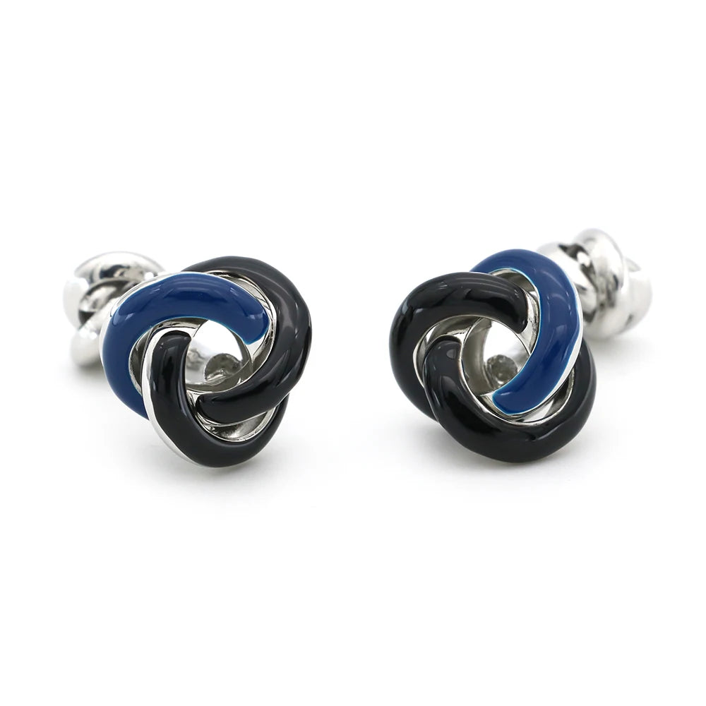 iGame Fashion Knot Cuff Links Quality Brass Material Woven Ball Design Cufflinks For Wedding  Men