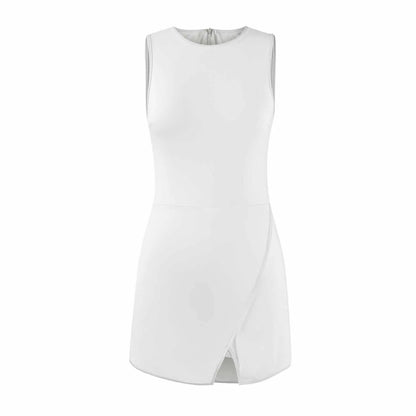Women's Tennis Dress Summer Workout Dress Athletic Sleeveless Active Dresses Built In Shorts Fashion tight fitting Sports Skirt