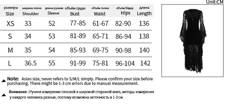 Y2K Goth Floral Lace Mesh Flared Sleeve Bodycon Party Dresses Sexy Vintage Elegant Black Velvet V-Neck Long Dress Partywear