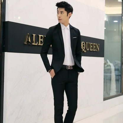 Elegant Suits For Men Wedding 3 Pieces 2 Set Luxury Fashion Classic Full Jackets Vest Pants Blazers Outfit 2024 Formal Costume