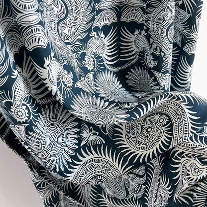 New Spring and Summer Dresses For Women Elegant Printed Silk Muslim Lady Kaftan Beach Sun Protection Seaside Holiday Dress