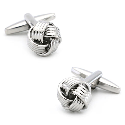 iGame Fashion Knot Cuff Links Quality Brass Material Woven Ball Design Cufflinks For Wedding  Men