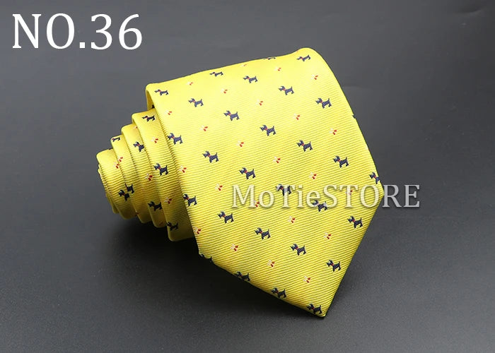 Men's Fashion Tie 8cm Blue Necktie Classic Plaid Striped Neck Tie Paisley Floral Neckties Daily Wear Cravat Wedding Party Gift