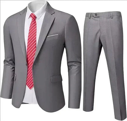 Suit For Men Elegant Wedding 3 Pieces 2 Sets Blazers Full Jackets Vest Pants Formal Fashion Luxury Coats 2025 Classic Costume